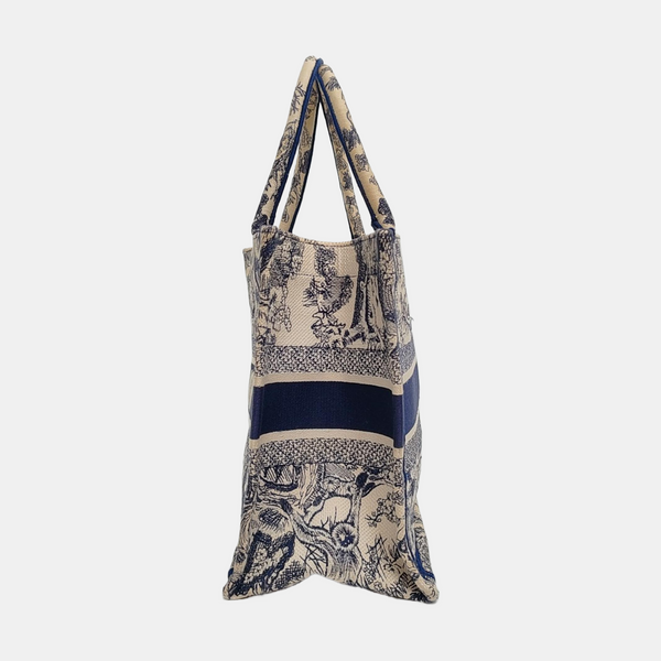 Book Tote Medium Canvas Blue
