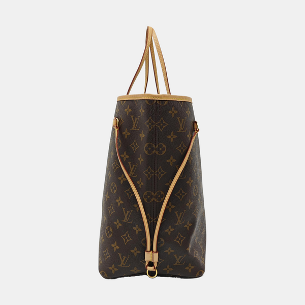 NEVERFULL GM Monogram Coated Canvas Brown