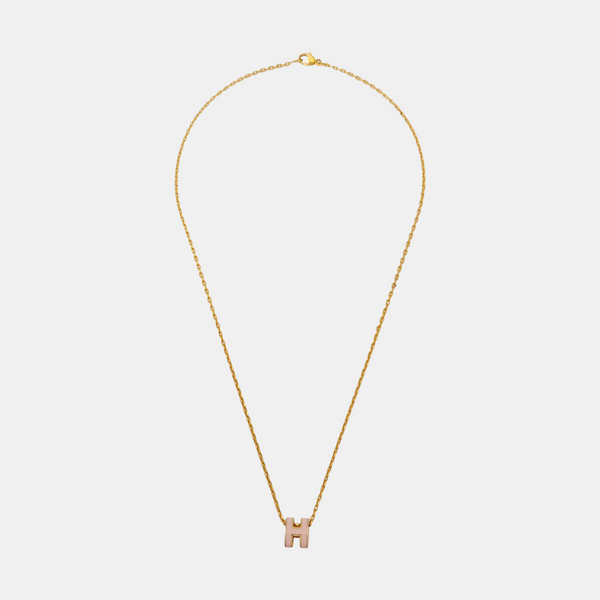 Pop H Metal Rose Gold Necklace