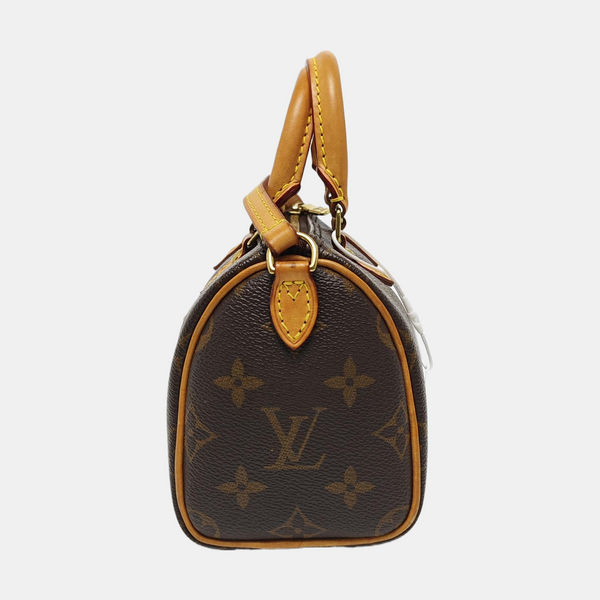 SPEEDY Nano Monogram Coated Canvas Brown