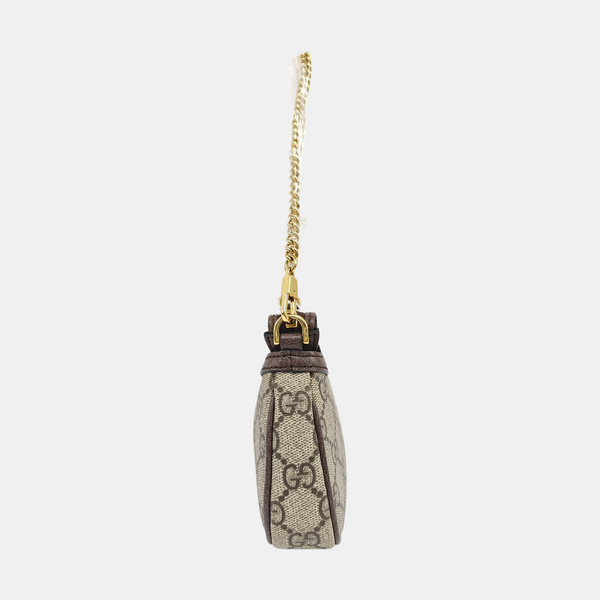 Ophidia Mini Monogram Coated Canvas Beige