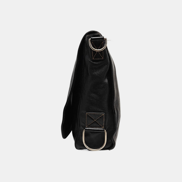 Calfskin Shoulder Bag Black