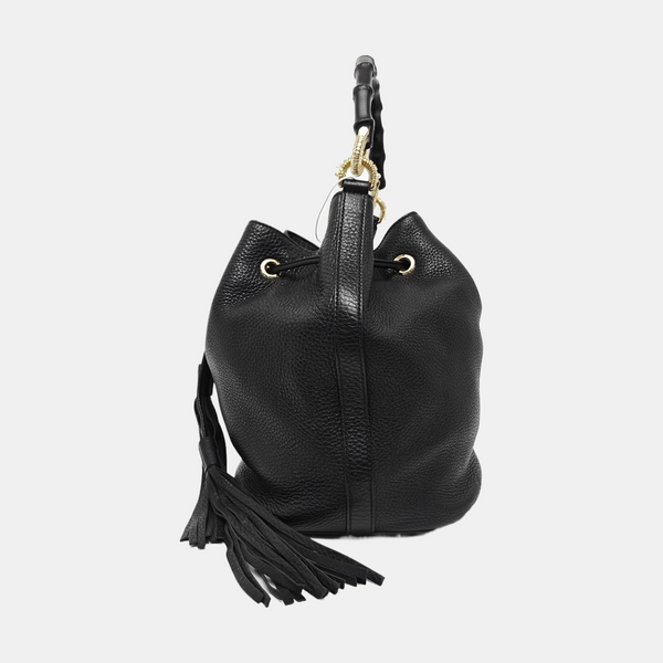 Calfskin Bucket Bag Black