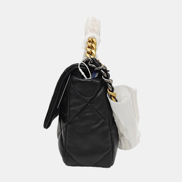 CHANEL 19 Small Quilted Lambskin Black