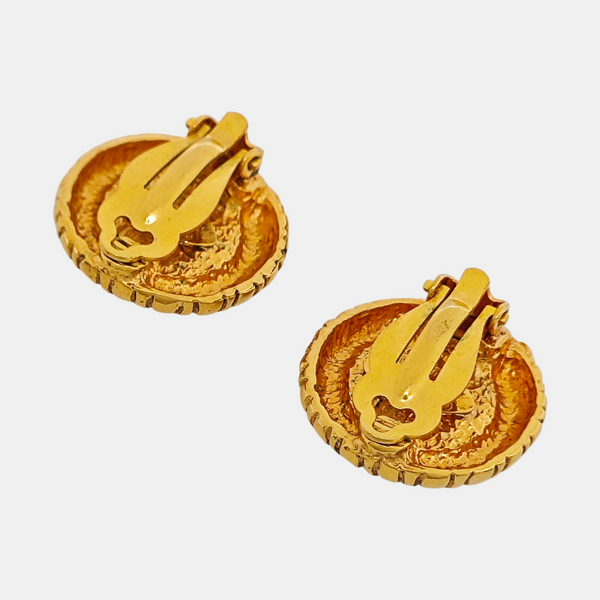 Metal White Clip On Earrings