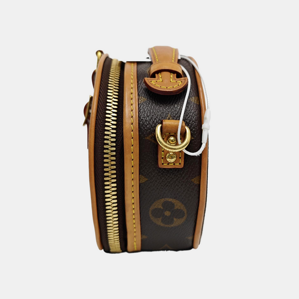 BOITE CHAPEAU Mini Monogram Coated Canvas Brown