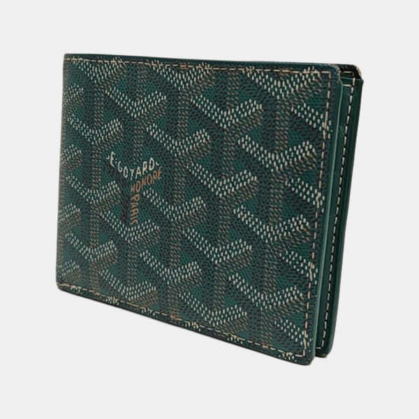 Saint-Marc Coated Canvas Green Wallet