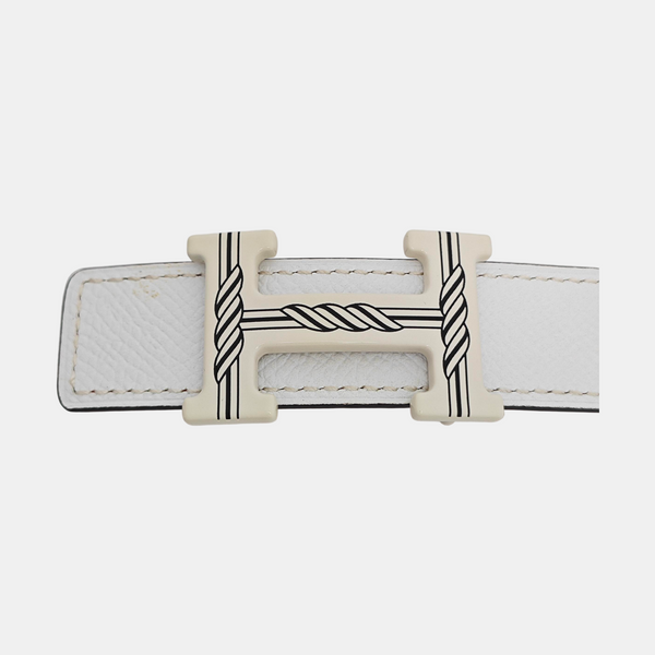 Leather Belt White