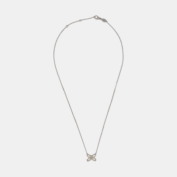 Jeux De Liens 18k White Gold Silver Necklace