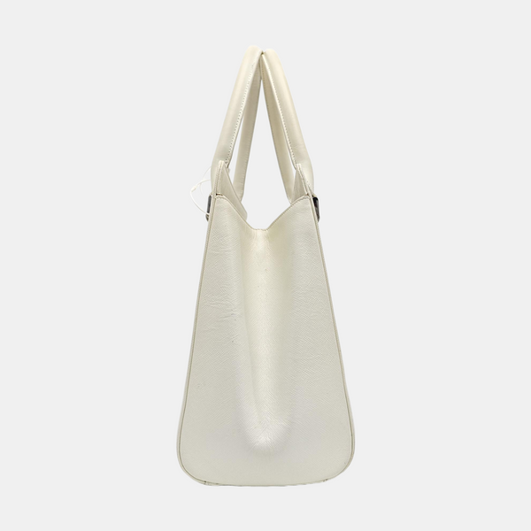 Calfskin Tote Bag Small White