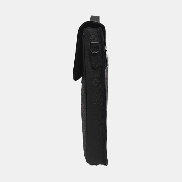 S LOCK Monogram Calfskin Black