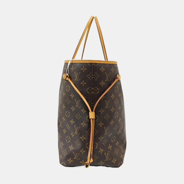 NEVERFULL GM Monogram Coated Canvas Brown
