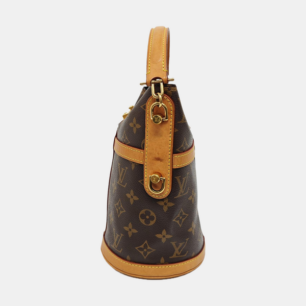 DUFFLE Monogram Coated Canvas Brown