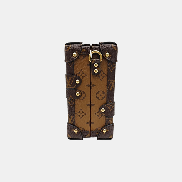PETITE MALLE Monogram Coated Canvas Brown