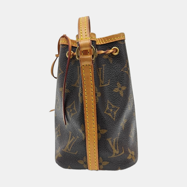 NÉONOÉ Nano Monogram Coated Canvas Brown
