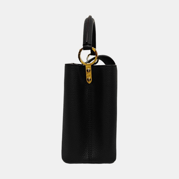 CAPUCINES MM Calfskin Black