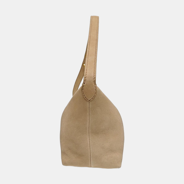 Lambskin Top Handle Bag Mini Beige