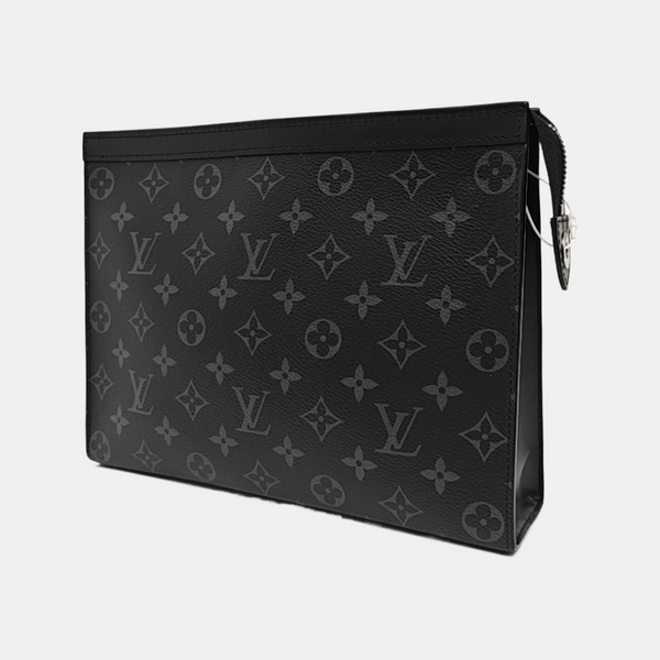 Pochette Voyag MM Monogram Coated Canvas Black