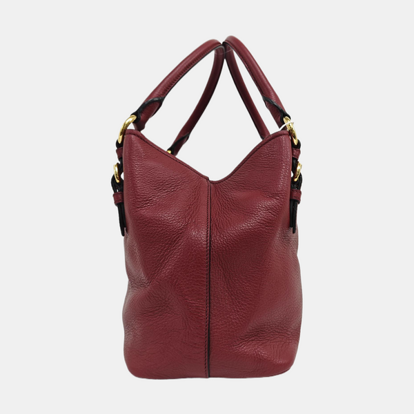 Bow Small Leather Beige