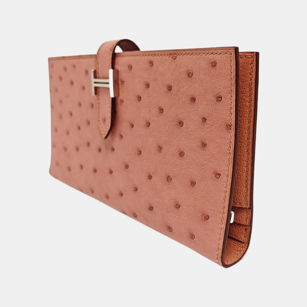 Bearn Ostrich Pink Wallet