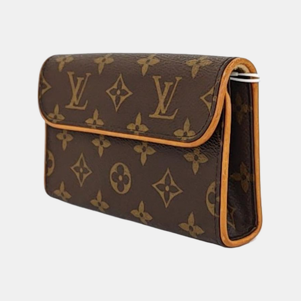 FLORENTINE Monogram Coated Canvas Brown