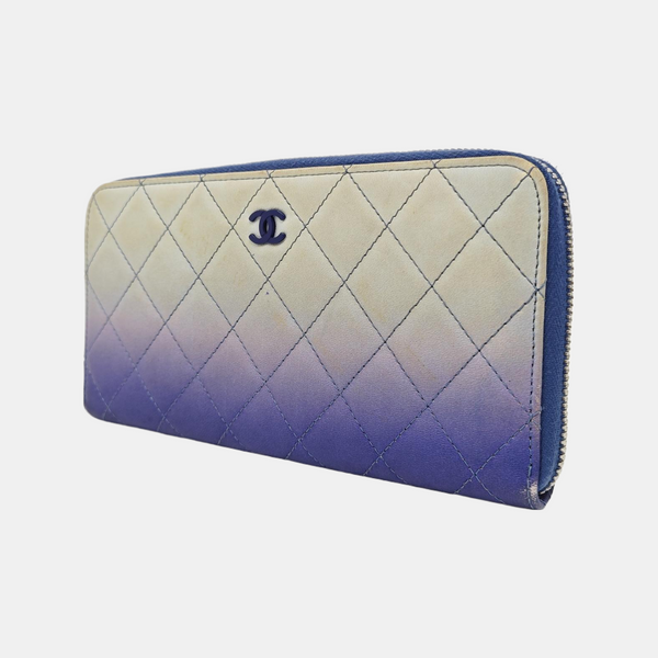 Quilted Calfskin Wallet Multicolor