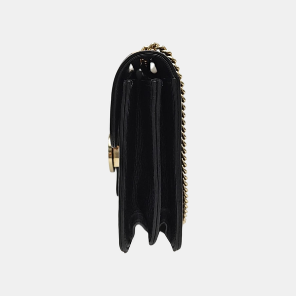 Interlocking G Small Calfskin Black