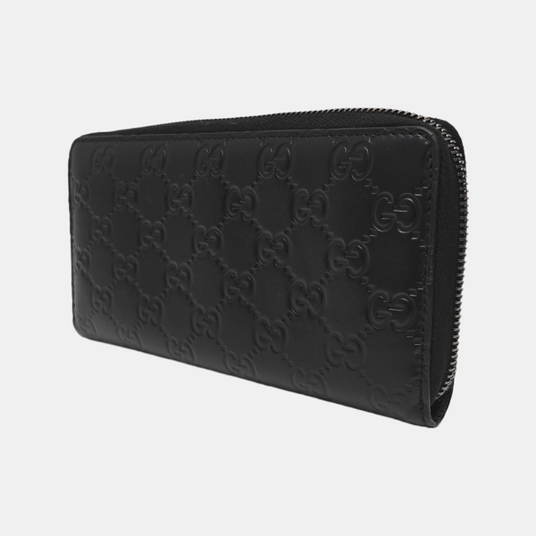 Signature Monogram Calfskin Black Wallet