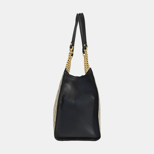 Padlock Medium Monogram Coated Canvas Brown