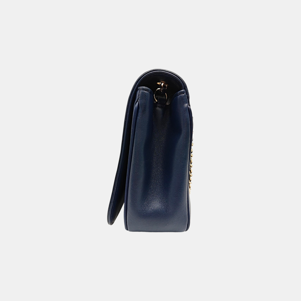 CC MANIA Quilted Lambskin Blue