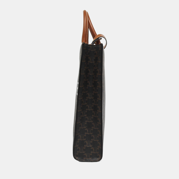 CABAS CELINE Small Coated Canvas Brown