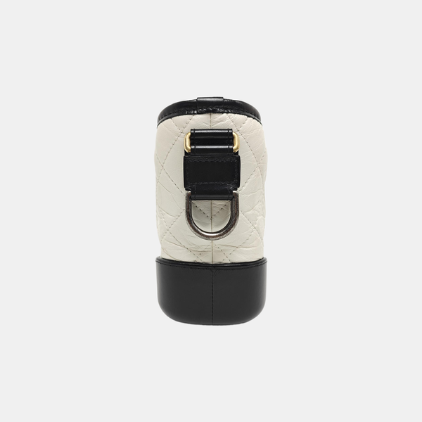GABRIELLE Small Quilted Calfskin White