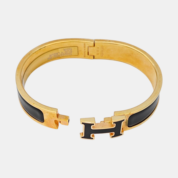 Clic H Metal Gold Bangle
