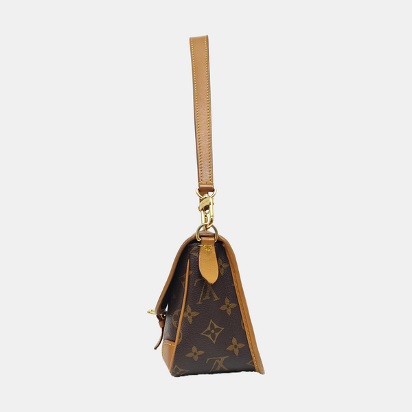 DIANE Monogram Coated Canvas Brown