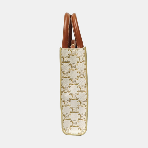 CABAS CELINE Mini Coated Canvas White
