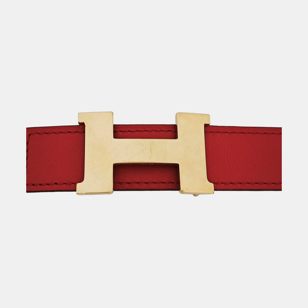 Leather Belt Red