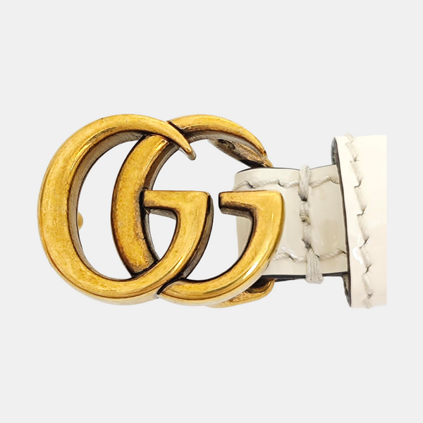 Leather Belt White