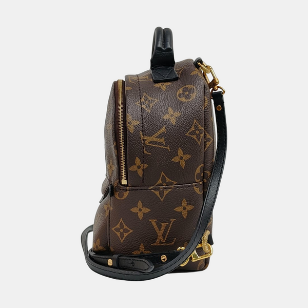 PALM SPRINGS Mini Monogram Coated Canvas Brown