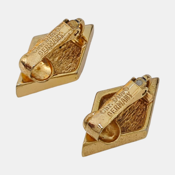 Metal Gold Clip On Earrings