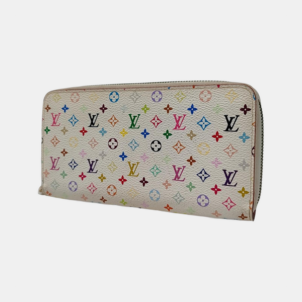 ZIPPY Monogram Coated Canvas White Wallet