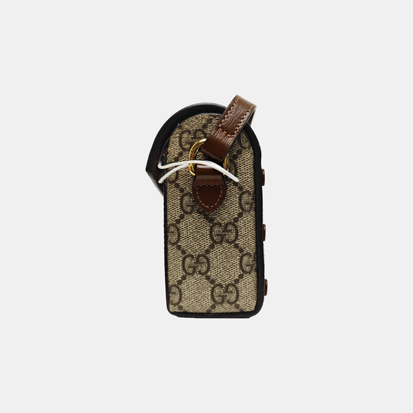 Horsebit 1955 Mini Monogram Coated Canvas Beige