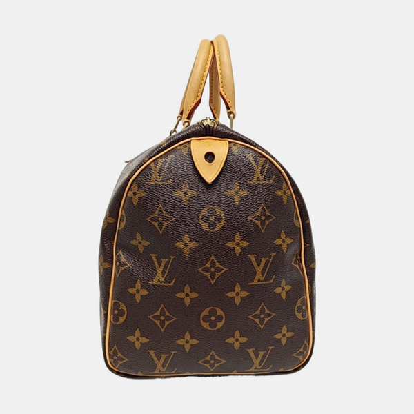 SPEEDY 30 Monogram Coated Canvas Brown