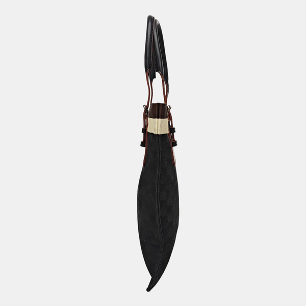 Canvas Top Handle Bag Black