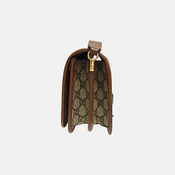 Retro Mini Monogram Coated Canvas Beige
