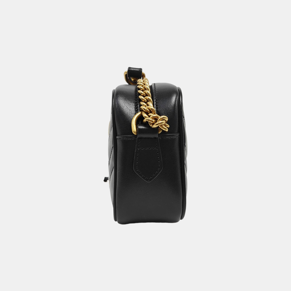 GG Marmont Mini Quilted Calfskin Black