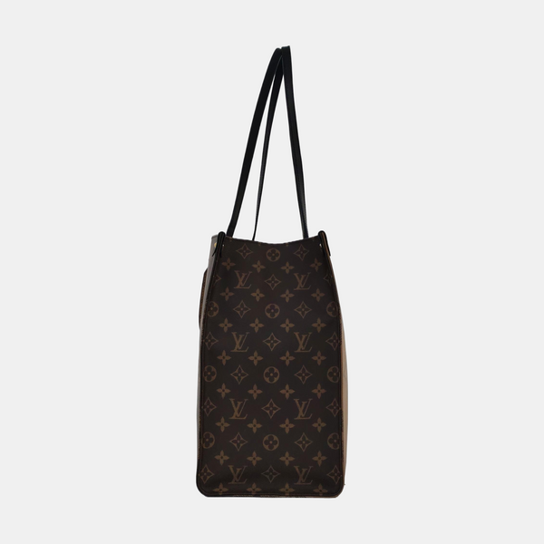 Authenticated pre-owned ONTHEGO GM Monogram Coated Canvas Brown - Tote Bag at Looply