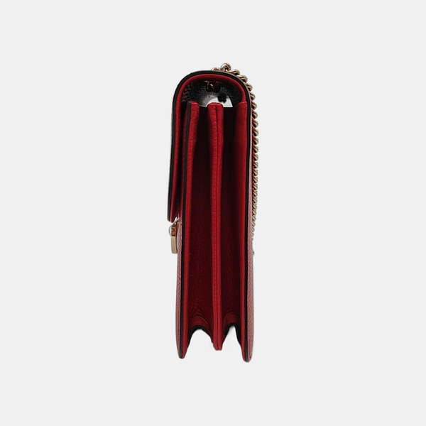Authenticated pre-owned Interlocking G Large Calfskin Red - Shoulder Bag at Looply