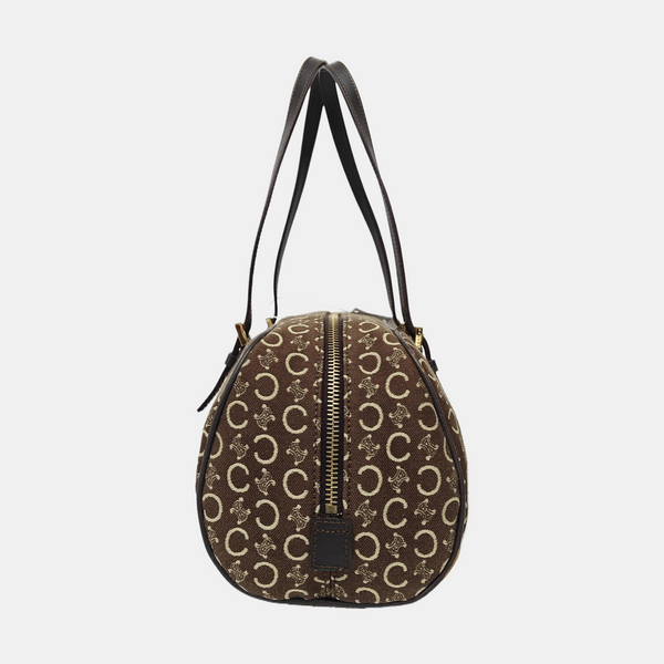 Canvas Top Handle Bag Brown