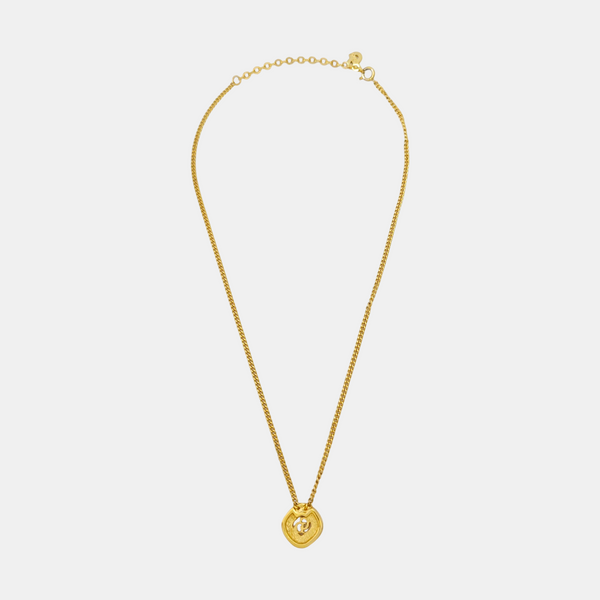 Petit CD Metal Gold Necklace