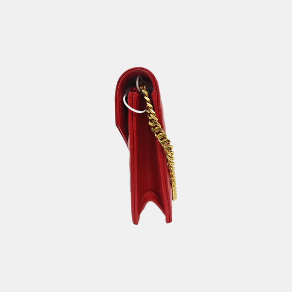 MONOGRAM WOC Chevron Calfskin Red
